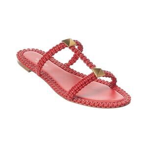 Valentino Woven Red Roman Stud Sandals Size 38.5 EU / 8.5 US